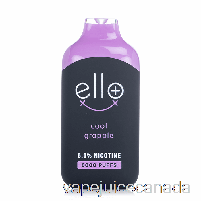 Vape Canada BLVK ELLO Plus 6000 Disposable Cool Grapple Ice